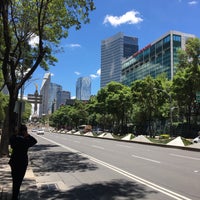 Photo taken at Avenida Paseo de la Reforma by César P. on 7/20/2016