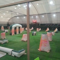 Photo taken at Пейнтбольный дворец «Арена» / Arena Paintball Palace by Alexey S. on 2/17/2013