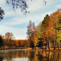 Photo taken at Больничный пруд by Alexander C. on 10/26/2014