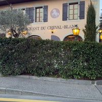 Photo taken at Restaurant du Cheval Blanc by Faisal on 8/25/2019
