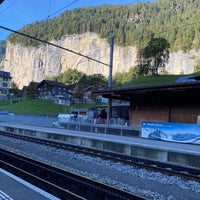 Photo taken at Bahnhof Lauterbrunnen by Tiffany on 9/2/2023