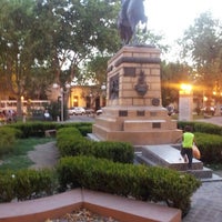 Photo taken at Plaza Pedernera by Miguel F. on 1/3/2013