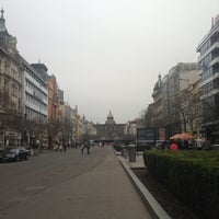 Photo taken at Wenceslas Square by Angelina A. on 4/19/2013