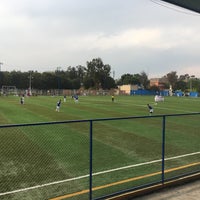 Photo taken at Deportivo Lázaro Cárdenas by Miguel Angel F. on 1/27/2018