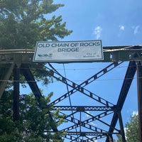 Photo taken at Old Chain of Rocks Bridge by Carol G. on 7/4/2022