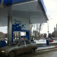 Photo taken at Газпромнефть АЗС № 2 by SYA on 11/24/2012