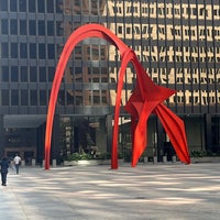 Photo taken at Alexander Calder&amp;#39;s Flamingo Sculpture by Matt M. on 10/10/2022