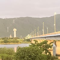 Photo taken at 立田大橋 by sakaneya on 8/10/2023