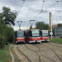 Photo taken at Kotlářka (tram, bus) by Aliss K. on 9/17/2017