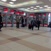 Photo taken at Aeroexpress Terminal at Belorusski Railway Station by Weirdo B. on 5/7/2013