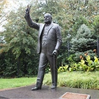 Photo taken at Sir Winston Churchill Statue by Steven M. on 11/16/2012