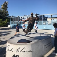 Photo taken at Jackie Robinson Statue by Andre H. on 7/29/2017