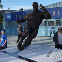 Photo taken at Jackie Robinson Statue by Andre H. on 8/12/2017