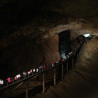 Photo taken at Новоафонская пещера | ახალი ათონის მღვიმე | New Athos Cave by Dmitry N. on 4/21/2013