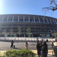 Photo taken at Olympic Stadium Construction Site by Rieko E. on 11/30/2019