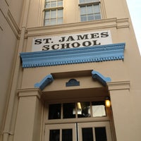 Photo taken at St. James School by Mericia G. on 3/16/2013