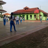 Photo taken at Lapangan SMAN 88 Jakarta by nicko S. on 11/7/2012