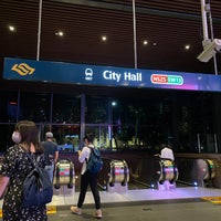 Photo taken at City Hall MRT Interchange (EW13/NS25) by C. J. on 3/20/2021