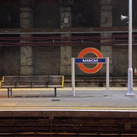 Photo taken at Barbican London Underground Station by C. J. on 10/18/2022