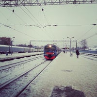 Photo taken at Электричка Монино – Москва by chi on 1/31/2013
