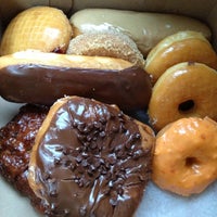 Photo taken at K&#39;s Donut Emporium by Amie on 11/25/2012
