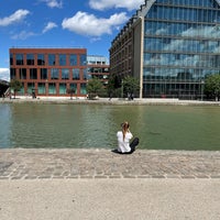 Photo taken at Canal de l&amp;#39;Ourcq by Clement H. on 6/27/2022