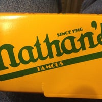 Photo taken at Nathan&amp;#39;s Famous by Vegas C. on 12/4/2012