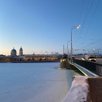 Photo taken at Tuchkov Bridge by Alexander S. on 1/7/2022