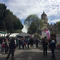 Photo taken at Jardín Hidalgo by Espe P. on 1/31/2016