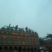 Photo taken at Place du Palais Royal by Mike on 1/27/2013