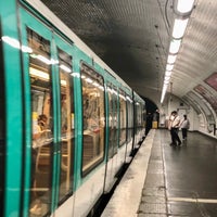 Photo taken at Métro Colonel Fabien [2] by Mike on 6/27/2019
