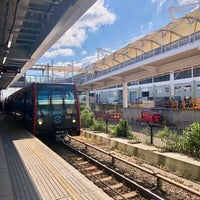 Photo taken at Custom House (for ExCeL) DLR Station by Mike on 5/19/2019