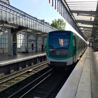 Photo taken at Métro Barbès — Rochechouart [2,4] by Mike on 5/17/2016