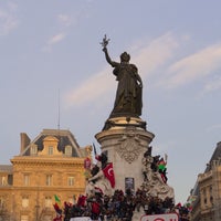 Photo taken at Place de la République by Mike on 1/11/2015