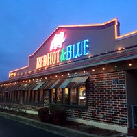 red and blue barbecue