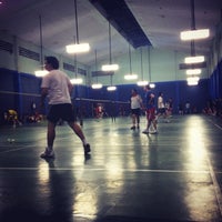 Photo taken at Lapangan Badminton Patra by Juanda A. on 8/15/2014