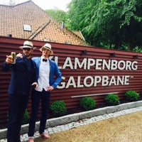 Photo taken at Klampenborg Galopbane by Søren S. on 6/20/2015
