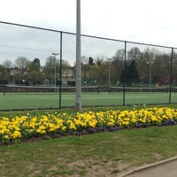 Photo taken at Wimbledon Park Tennis Courts by Richard M. on 4/24/2013