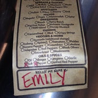 Photo taken at Which Wich? Superior Sandwiches by Emily A. on 2/2/2013