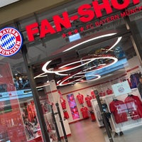 Photo taken at FC Bayern Fan-Shop by Clementine v. on 5/21/2022