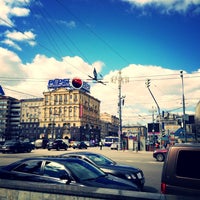 Photo taken at Pushkinskaya Square by Владик on 4/22/2013