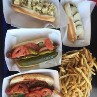 Photo taken at Hot&amp;quot;G&amp;quot;Dog by Jeanne on 10/18/2015