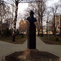 Photo taken at Памятник Льву Толстому by Mayya . on 4/22/2014