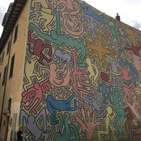 Photo taken at Murales di Keith Haring &amp;quot;Tuttomondo&amp;quot; by Alejandro L. on 7/16/2018