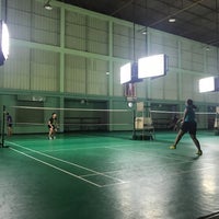 Photo taken at Tobacco Badminton Court by Palm C. on 10/12/2017