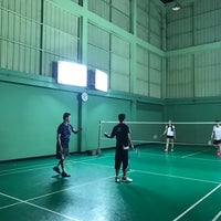 Photo taken at Tobacco Badminton Court by Palm C. on 3/23/2017