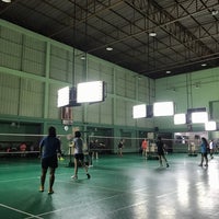 Photo taken at Tobacco Badminton Court by Palm C. on 3/9/2017