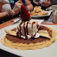 Photo taken at Crepes &amp;amp; Waffles by Alejandro R. on 4/13/2013
