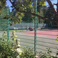 Photo taken at Kallahden tenniskenttä by Juho T. on 8/16/2015