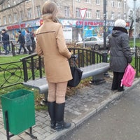 Photo taken at Остановка «Комиссариатский мост» by Natalia A. on 11/13/2012